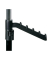 HAKU Möbel Rollgarderobe 44534 schwarz Metall 81,0 x 100,0-177,0 cm