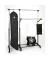 HAKU Möbel Rollgarderobe 44545 silber Metall 94,0-160,0 x 103,0-170,0 cm