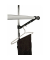HAKU Möbel Rollgarderobe 44545 silber Metall 94,0-160,0 x 103,0-170,0 cm