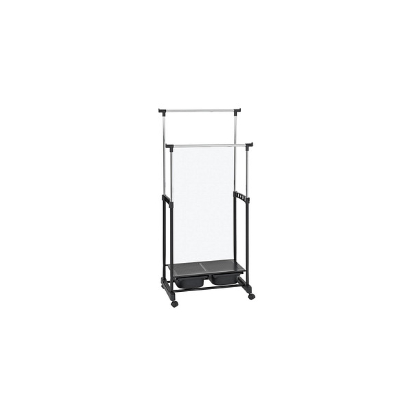 4001070445773 - Garderobenständer HAKU schwarz (schwarz chrom) B73cm H100cm T42cm Metall Garderobenständer 4001070445773 - Garderobenständer HAKU schwarz (schwarz chrom) B73cm H100cm T42cm Metall Garderobenständer