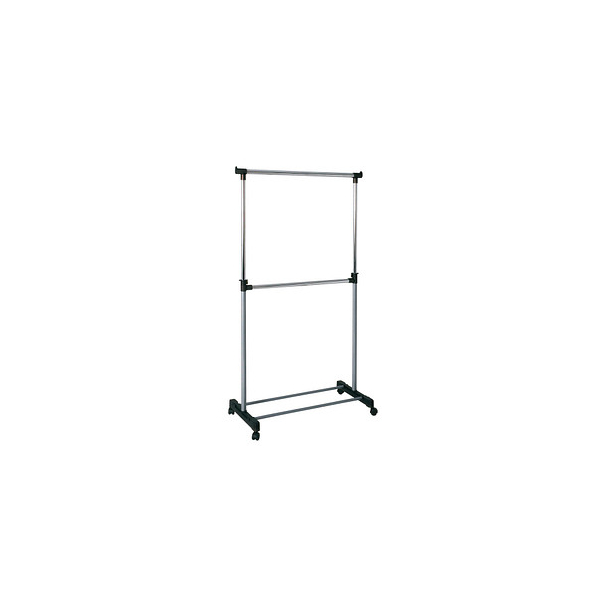 4001070447081 - Rollgarderobe 44708 silber Metall 900 x 1200-2100 cm 4001070447081 HAKU Möbel 4001070447081 - Rollgarderobe 44708 silber Metall 900 x 1200-2100 cm 4001070447081 HAKU Möbel