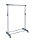 HAKU Möbel Rollgarderobe 44731 silber Metall 90,0 x 95,0-170,0 cm