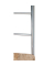 HAKU Möbel Herrendiener 81950 grau Metall 46,0 x 109,0 cm