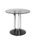 Beistelltisch 87167, 57cm (H), 59x59cm (BxT), rund, grau / silber