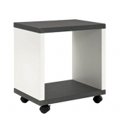 Beistelltisch 87584, 48cm (H), 43x30cm (BxT), rechteckig, granit / anthrazit