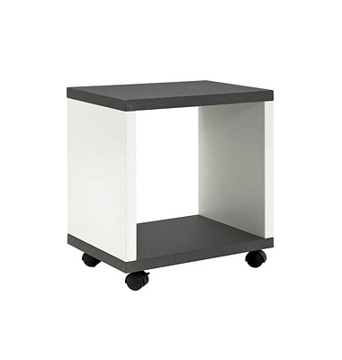 Beistelltisch 87584, 48cm (H), 43x30cm (BxT), rechteckig, granit / anthrazit