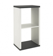 HAKU Möbel Aktenregal granitoptik, weiß 43,0 x 30,0 x 84,0 cm