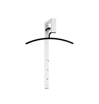 HAKU Möbel Wandgarderobe 89345 weiß Metall 3 Haken 4,0 x 70,0 cm