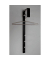 HAKU Möbel Wandgarderobe 89545 schwarz Metall 3 Haken 4,0 x 70,0 cm