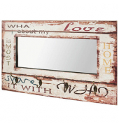 HAKU Möbel Wandgarderobe 89941 Motiv Holz 4 Haken 80,0 x 52,0 cm