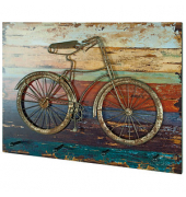 HAKU Möbel Wandgarderobe 89951 Motiv Holz 4 Haken 53,0 x 40,0 cm