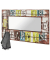 HAKU Möbel Wandgarderobe 89992 Motiv Holz 4 Haken 80,0 x 52,0 cm