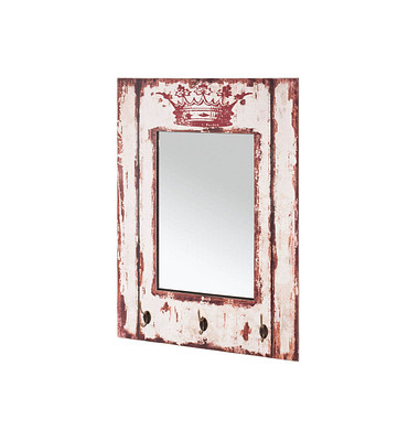 HAKU Möbel Wandgarderobe 89993 Motiv Holz 3 Haken 52,0 x 80,0 cm