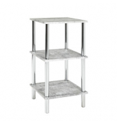 HAKU Möbel Regal betonoptik,grau 39,0 x 39,0 x 77,0 cm