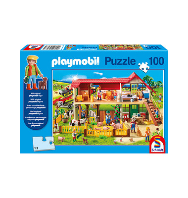 Schmidt Spiele (55599) - Playmobil Tin - 60 100 pieces puzzle