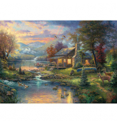 Schmidt Thomas Kinkade Im Naturparadies Puzzle 1000 Teile