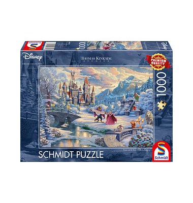 Schmidt Disney Thomas Kinkade Die schöne und das Biest Puzzle 1000 Teile