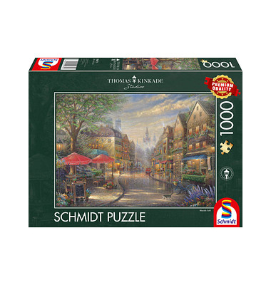 Schmidt Thomas Kinkade Café in München Puzzle 1000 Teile