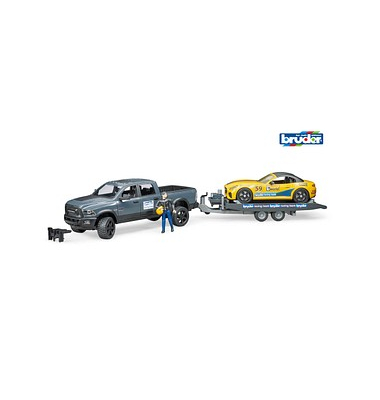 bruder RAM 2500 Power Wagon und Roadster Racing Team Spielzeugauto bruder RAM 2500 Power Wagon und Roadster Racing Team Spielzeugauto
