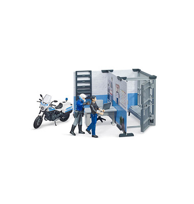 bruder bworld 62732 Polizeistation Spielfiguren-Set
