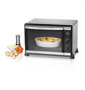 BG 1805E Minibackofen 1800 W schwarzsilber