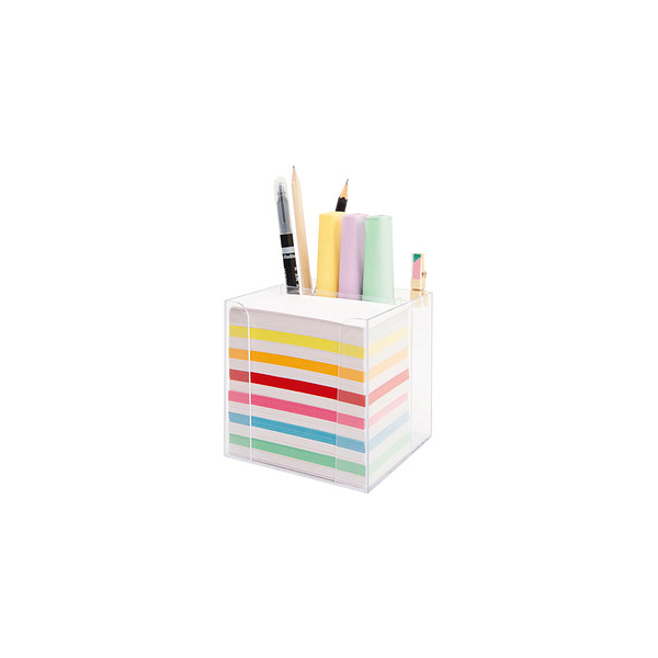 4001868030976 - Zettelbox 9905 50x90mm inkl 700 Notizzettel transparent Kunststoff mit Stiftehalter 4001868030976 Folia 4001868030976 - Zettelbox 9905 50x90mm inkl 700 Notizzettel transparent Kunststoff mit Stiftehalter 4001868030976 Folia
