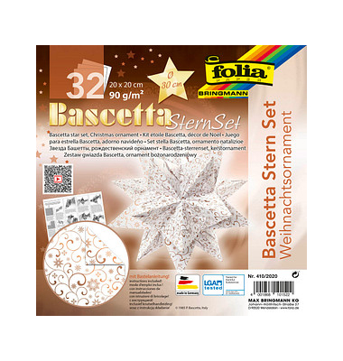 folia Faltblätter Bascetta-Stern groß