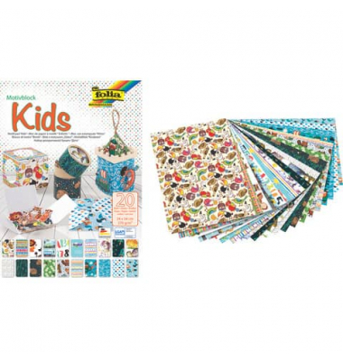 Bastelblock Kids - 24 x 34 cm sortiert