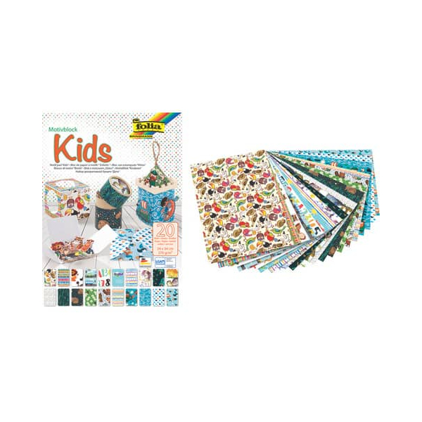 4001868109085 - Bastelblock Kids - 24 x 34 cm sortiert 4001868109085 FOLIA 20 Stück 4001868109085 - Bastelblock Kids - 24 x 34 cm sortiert 4001868109085 FOLIA 20 Stück