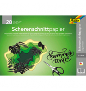 Scherenschnittpapier ungummiert schwarz 90 gqm 20 Bogen