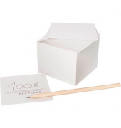 Zettelklotz 9910/R/E, 50x90mm, lose, weiß, Papier, 700 Blatt