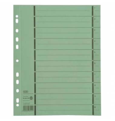 Trennblätter 400004667 A4 Überbreite grün 250g Karton