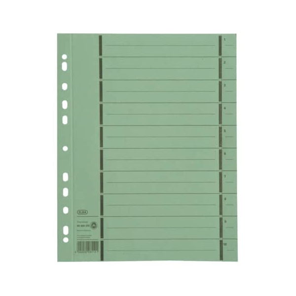 4002030013438 - Trennblätter mit Perforation - A4 Überbreite grün 100 Stück 400 4002030013438 - Trennblätter mit Perforation - A4 Überbreite grün 100 Stück 400