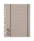 Trennblätter 400004668 A4 grau 250g 