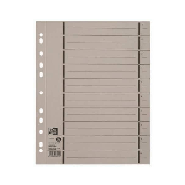4002030013445 - Trennblätter 400004668 A4 grau 250g Recyclingkarton 4002030013445 100 Stück 4002030013445 - Trennblätter 400004668 A4 grau 250g Recyclingkarton 4002030013445 100 Stück