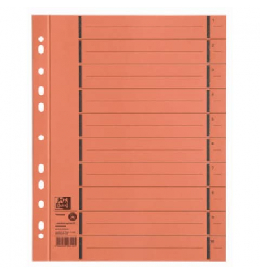 Trennblätter 400004669 A4 orange 250g 