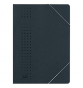Eckspannmappe chic 400010101, A4 anthrazit Recyclingkarton 320g