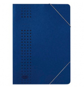 Eckspannmappe chic 400010108, A4 dunkelblau Recyclingkarton 320g