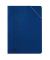Eckspannmappe chic 400010108, A4 dunkelblau Recyclingkarton 320g
