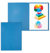 Aktendeckel Smart Line 100091649, A4 blau Recyclingkarton 250g