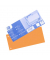 Trennstreifen 100421026 orange 190g gelocht 24x10,5cm 