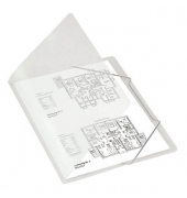 Eckspannmappe IMAGE 100 421 022, A4 transparent PP, mit 3 Einschlagklappen