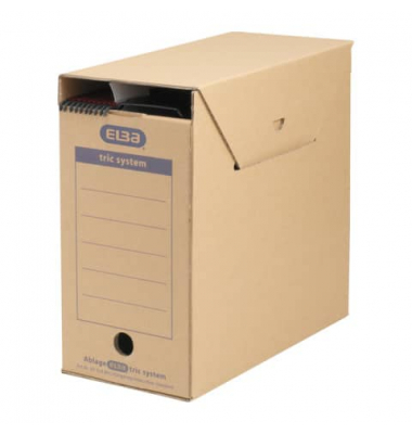 Archivbox tric system 100421089, A4, naturbraun, Pappe