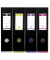 Ordner myColour Strong-Line 100023639, A4 80mm breit PP vollfarbig schwarz/farbig sortiert