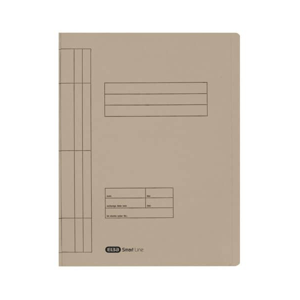100 Stück Elba Schnellhefter Smart Line 100090782, A4, grau, Karton, 250g, Vorderdeckel opak 4002030201088 Elba