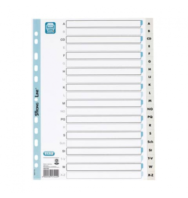 Kartonregister 400012088, A bis Z, A4, 100 g/m&sup2;