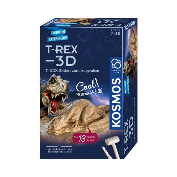 4002051636159 - KOSMOS Ausgrabungsset T-REX 3D mehrfarbig 4002051636159 - KOSMOS Ausgrabungsset T-REX 3D mehrfarbig