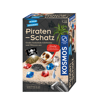 Ausgrabungsset Piratenschatz mehrfarbig Ausgrabungsset Piratenschatz