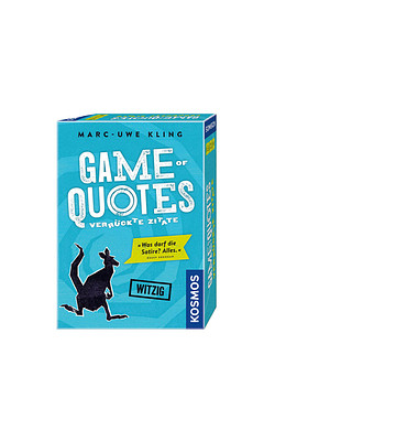 KOSMOS Game of Quotes - Verrückte Zitate Kartenspiel