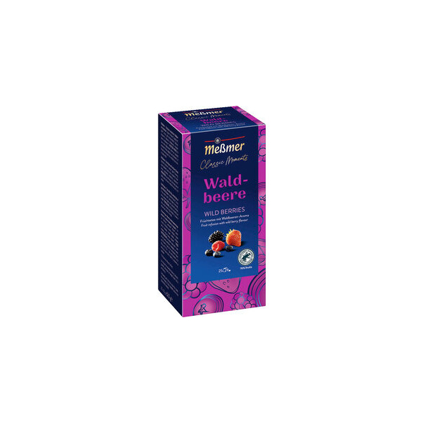 4002221042667 - Früchtetee Classic Moments Waldbeere Beutel kuvertiert 4002221042667 Meßmer 25 Stück 4002221042667 - Früchtetee Classic Moments Waldbeere Beutel kuvertiert 4002221042667 Meßmer 25 Stück